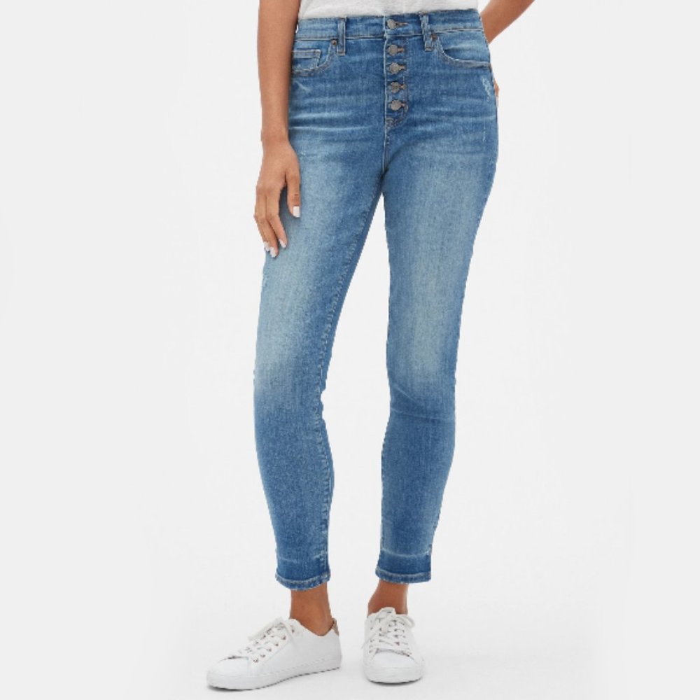 NWT GAP High Rise Denim Jean Leggnings Size 6/28